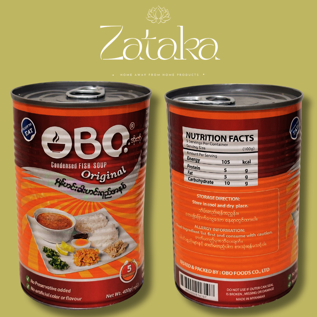 Obo မုန့်ဟင်းခါး ဟင်းရည် အနှစ် approx 400g