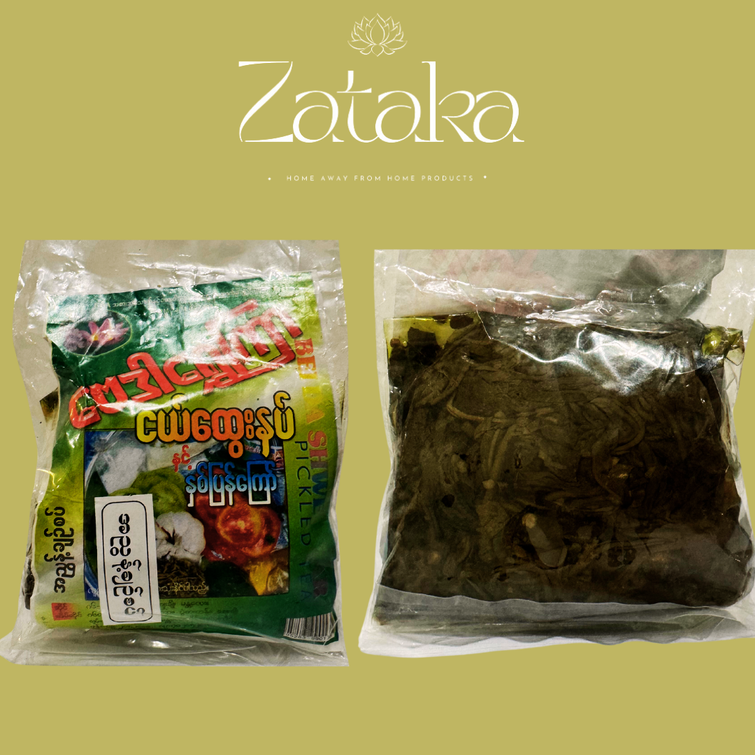 ဗေဒါရွှေကြာ လက်ဖက်အညွှန့် ချဉ်စပ် approx 200g